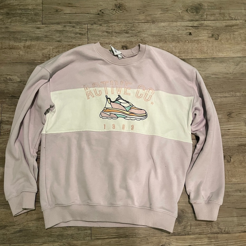 Princess Polly Women’s Light Purple Crewneck Sweater